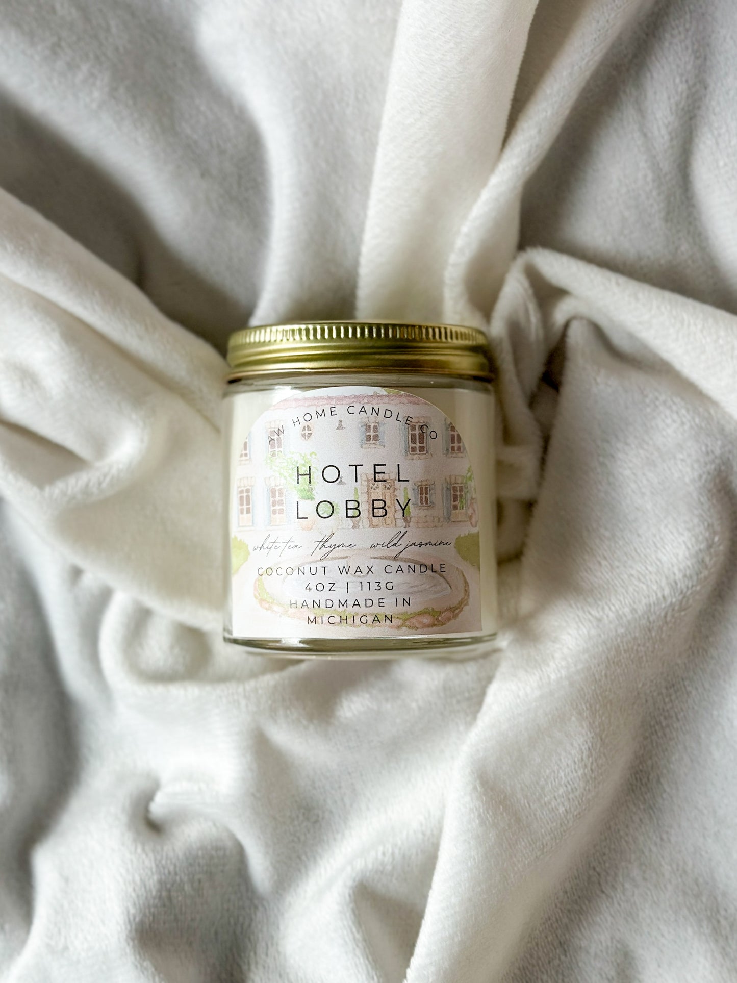 HOTEL LOBBY Coconut wax Candle | 4oz | Nontoxic candle