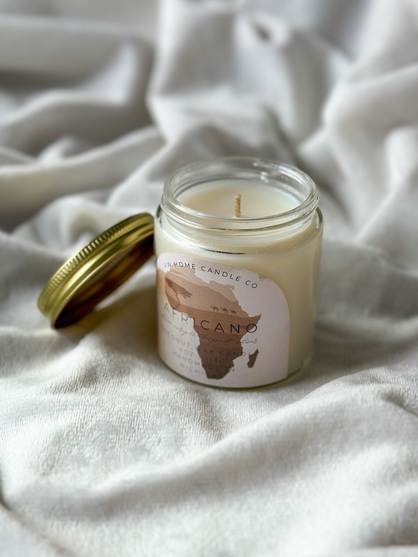 AFRICANO Coconut Wax Candle | 4oz | Nontoxic